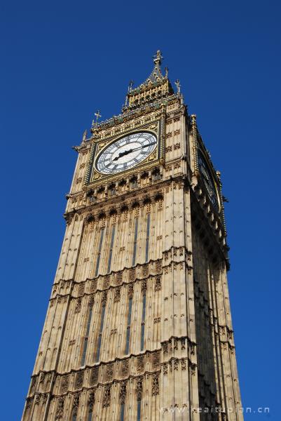 英国伦敦标志性建筑大本钟高清风景图片大全